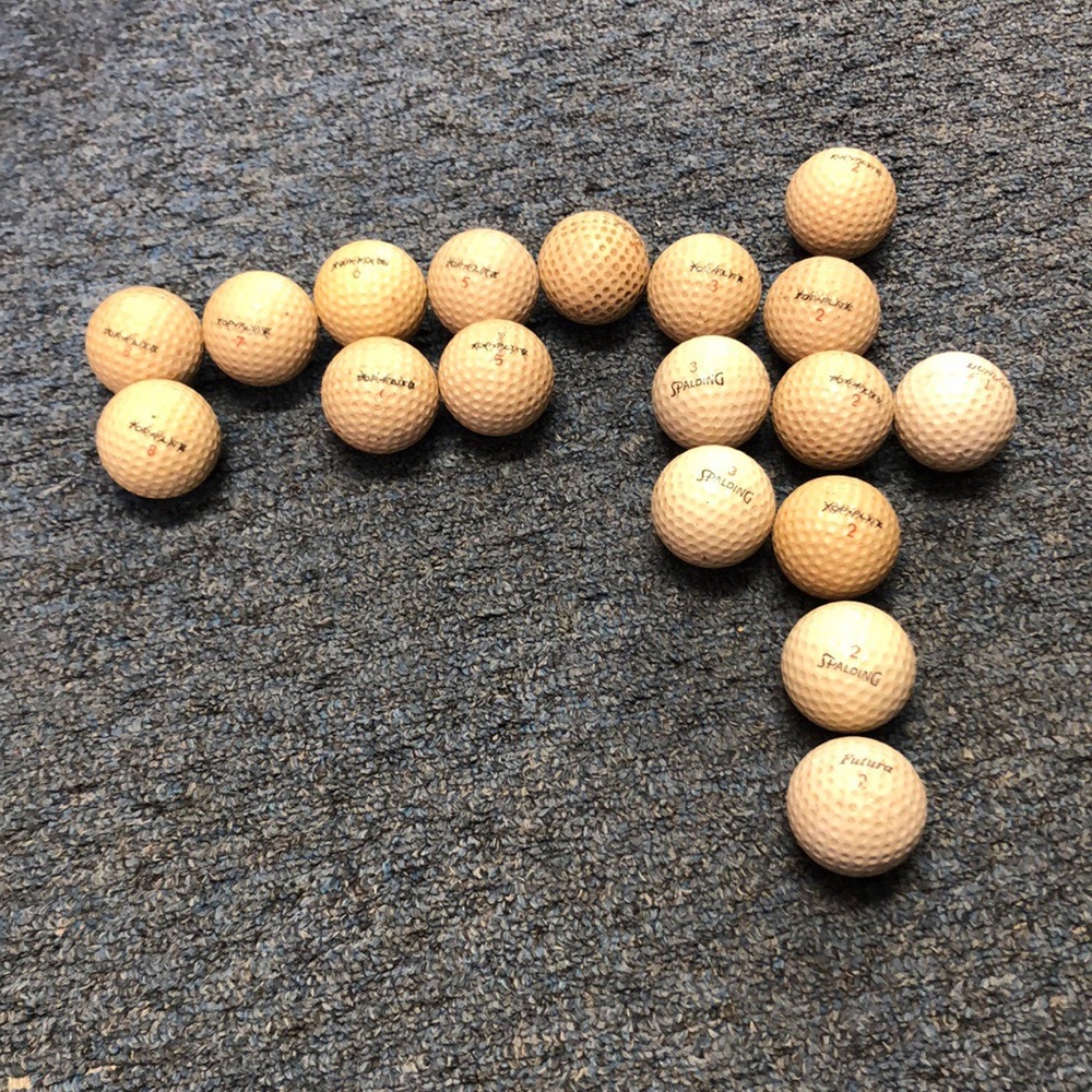 18 golf ball. 🍀